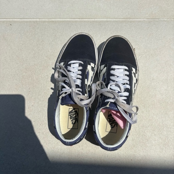 Vans Black and White Checkerboard Shoes women’s size 8.5/Mens size 7 - Picture 2 of 5
